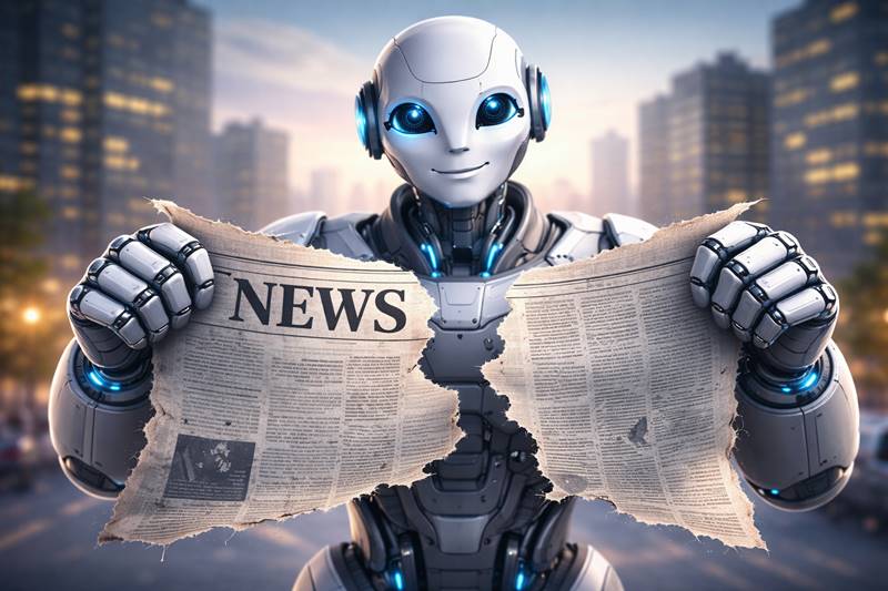 AI 시대 언론 위기와 뉴스 미디어 변화 이미지