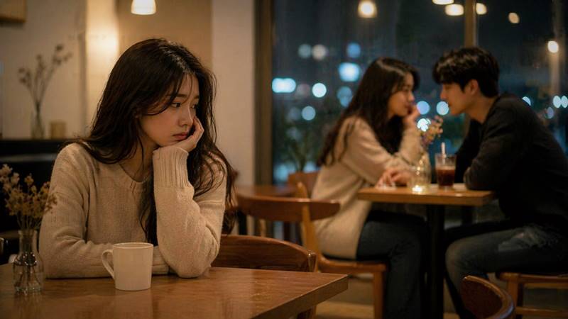 이별 후 새로운 사람이 생겨 관계가 멀어지는 상황