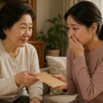 한국 시어머니가 며느리에게 봉투를 건네는 감동 장면