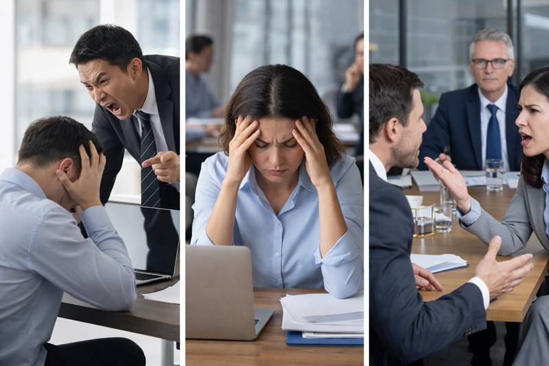 큰소리 지르는 직장상사 대처법 상황